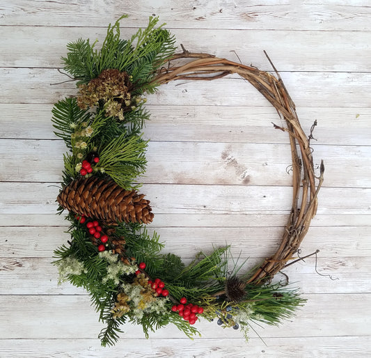 Pre-Sale: Cheerful COMPOSTABLE Half Wreath